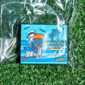 SDCC 2024 Enamel Logo Toucan San Diego Comic-Con 2-Pinback Commemorative Pin NIP